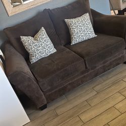 Brown Love Seat 