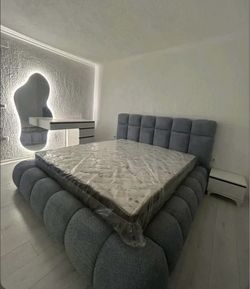 GREY BUBBLE BED 🩶🛌