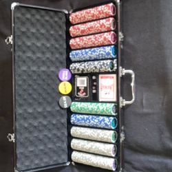 Poker Set 500 11.5 Holographic Chips Pro Series Rare Collectible