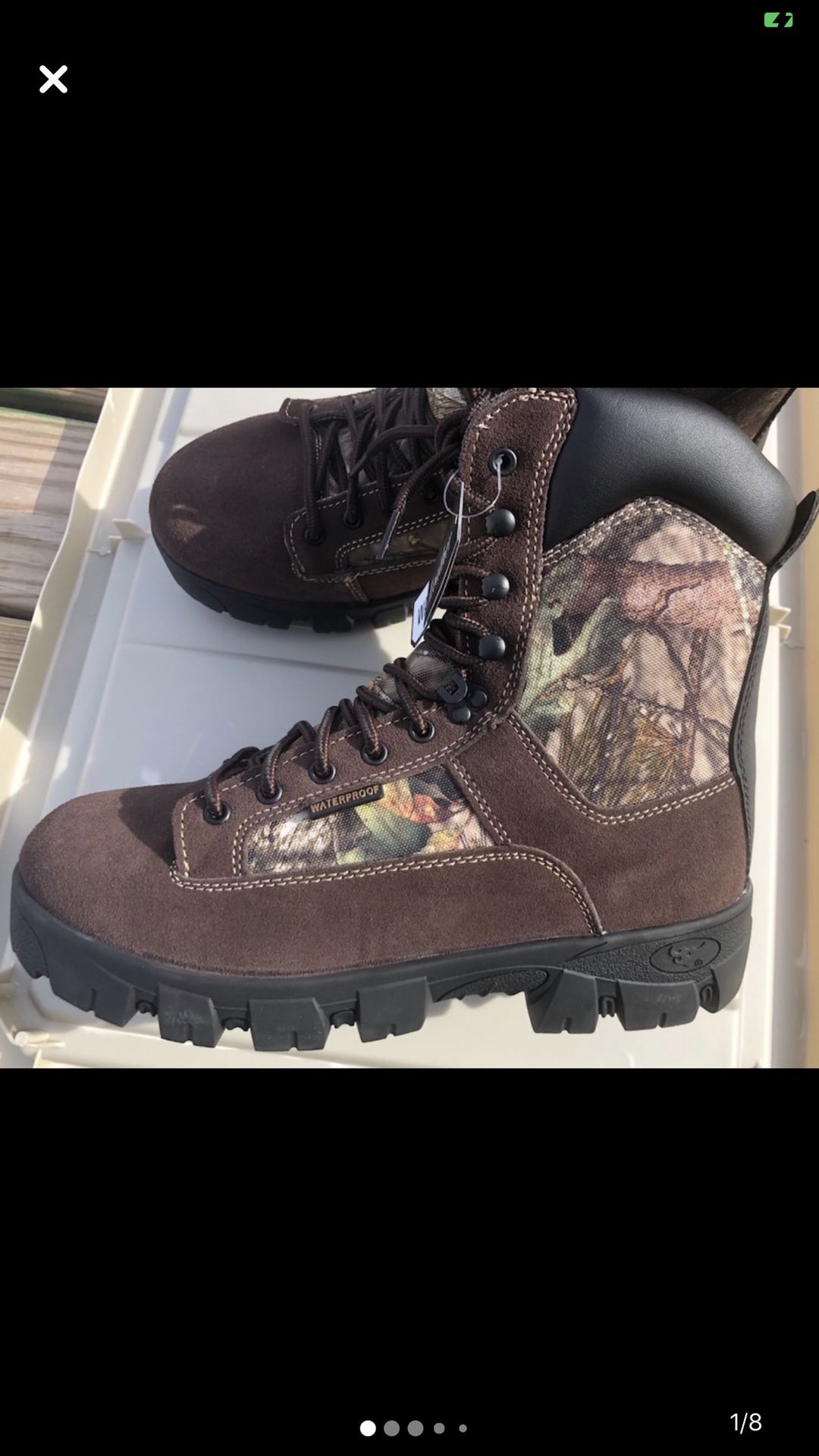 Camouflage waterproof work boot(new))
