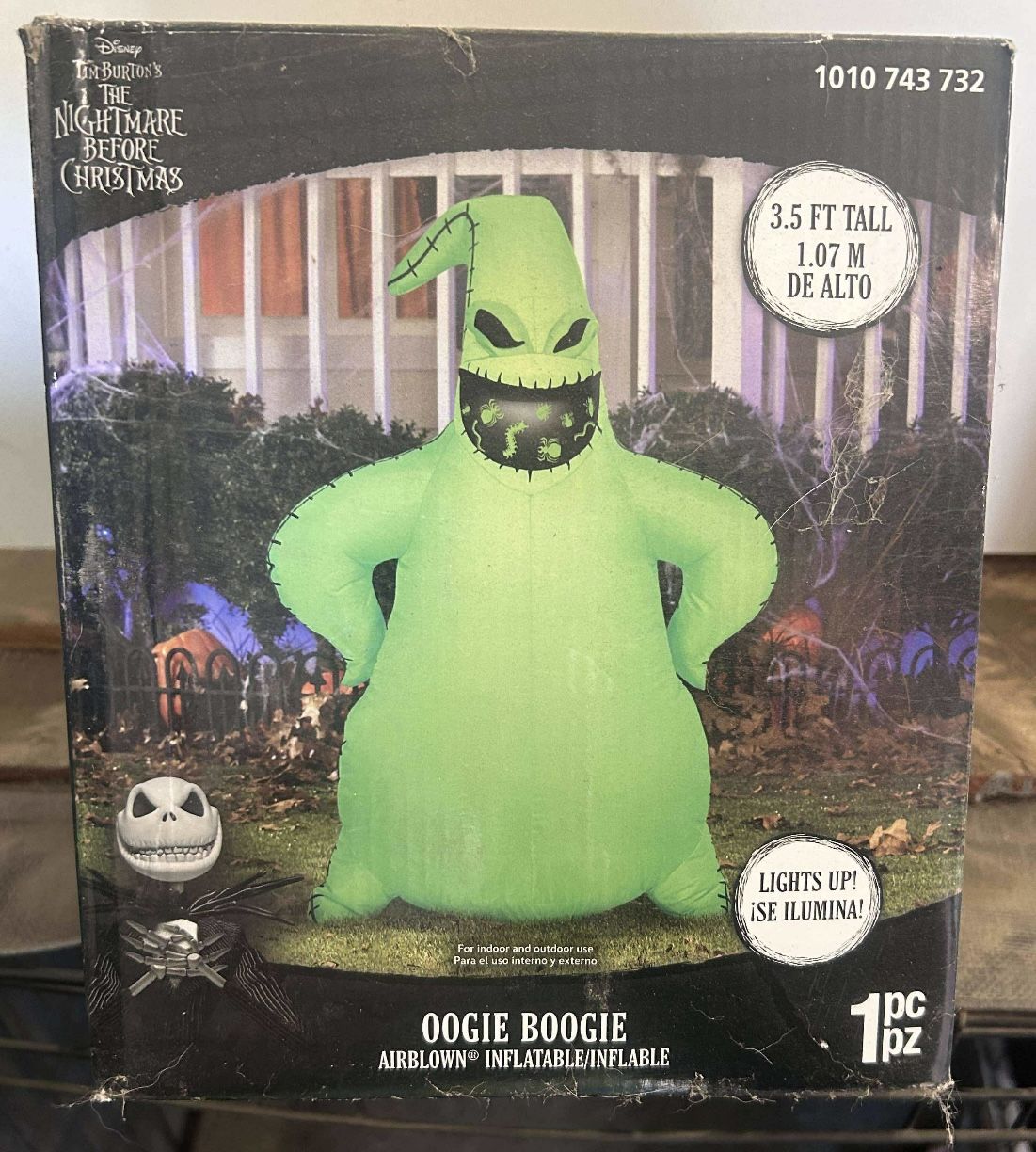 Gemmy Nightmare Before Christmas Oogie Boogie 3.5 ft Inflatable!