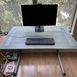 Glass Top Desk For Sale 