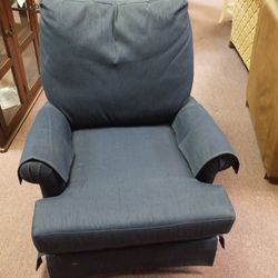 Blue Swivel rocker Chair 