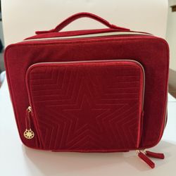 Estee Lauder  Train Case Bag 2023 Limited Edition ~Red Velvet~ with Handle