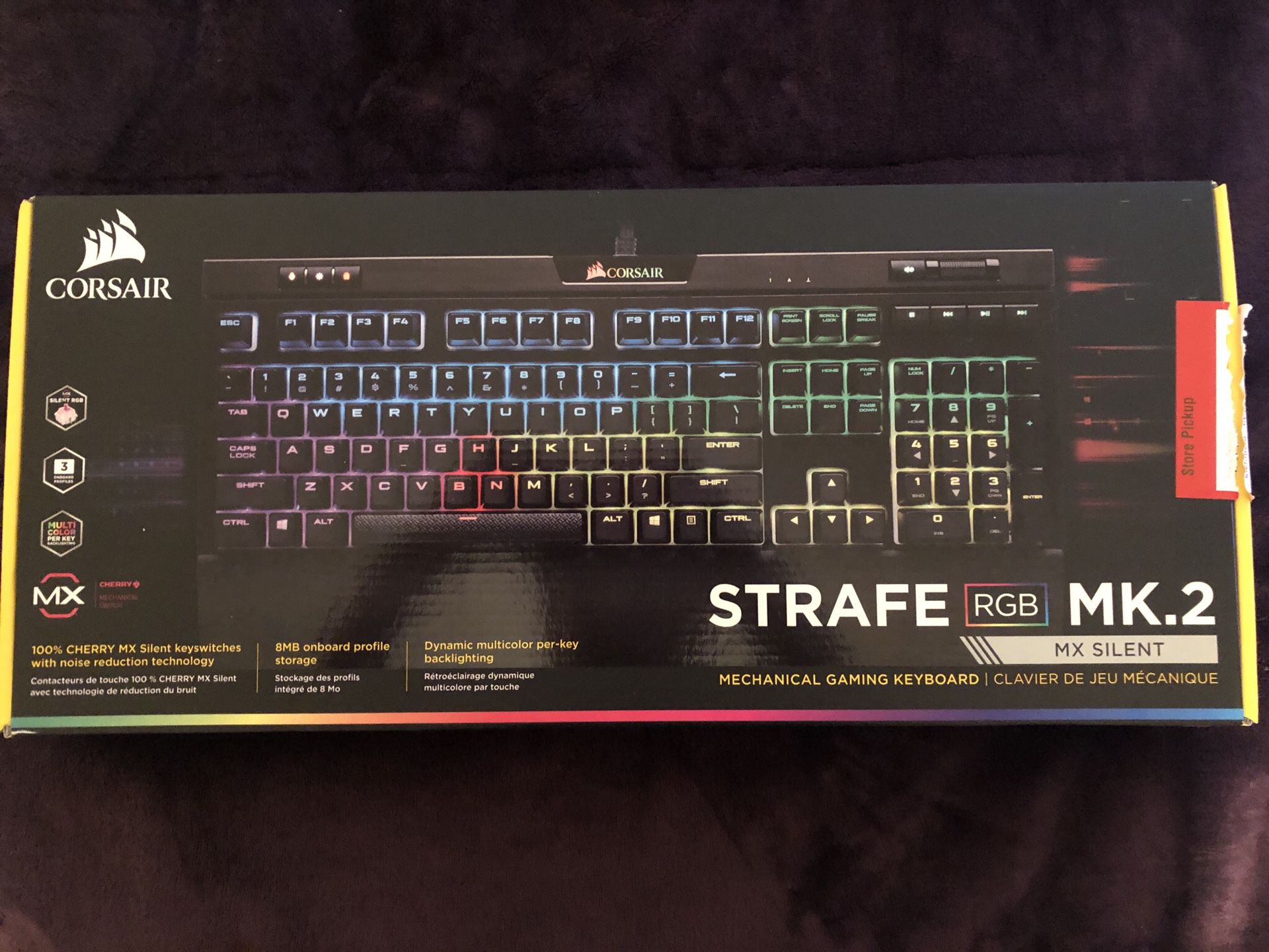 Corsair STRAFE RGB MK.2 Keyboard (Cherry MX Silent Switches)