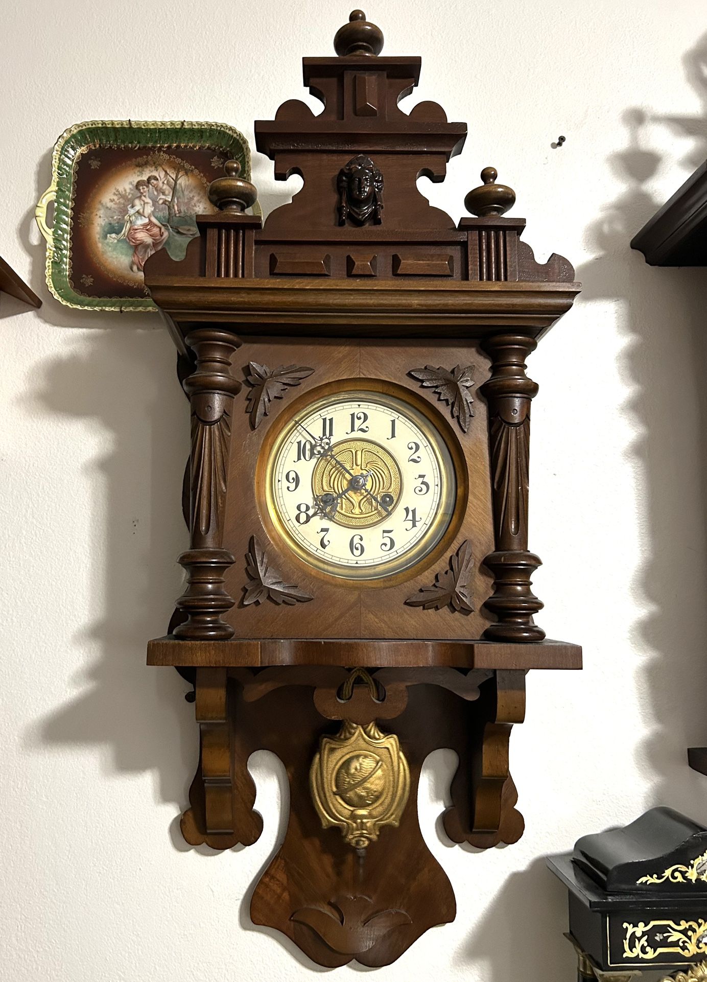 Antique Clock. Germany- Junghans. Restored. Working Condition.