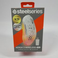 New SteelSeries Aerox 3 Gen2 62715 Wireless Gaming Mouse White