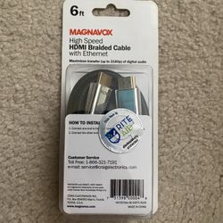 High speed HDMI Braided Cable 6 ft