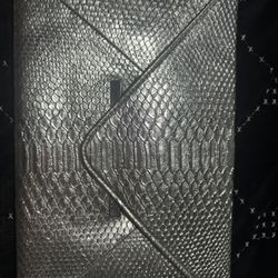 Vince Camuto Silver Envelope Clutch