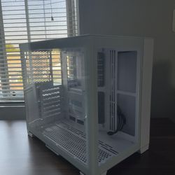 Lian Li 011 Pynamic Mini Snow Edition Mid- Tower Case (6 Up Here RGB Fans w/ fan hub and controller)