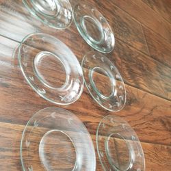 Princess House Set of 6 Saucer Plates