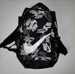 Nike Brasilia backpack black white and gray