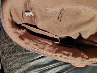 Rosetti Tan Brown Canvas Backpack Multi Pocket