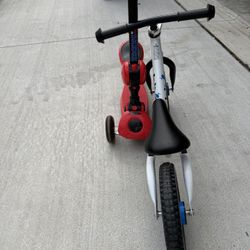 Kid Bike And Scooter