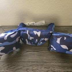 Stearns Puddle Jumper Deluxe Child Kids Life Jacket Blue camouflage Pattern Swim Water Floatation