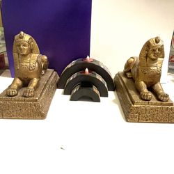Pair Of Sphinx And A Candle Bridge