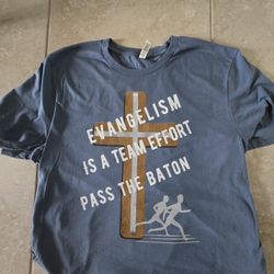 T-Shirt Unisex Blue Team Cross