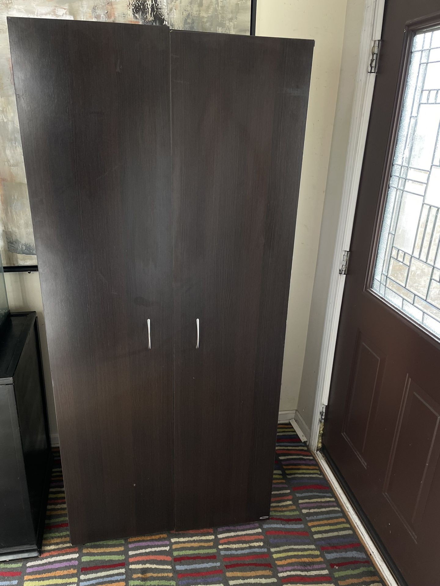 Inval Two Door Freestanding Cabinet/Wardrobe/Armoire, Espresso Finish