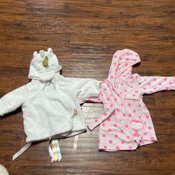 Baby Bath Robes And Matching Towels