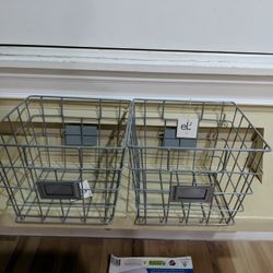 Grey Metalbaskets