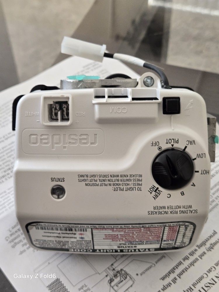 Rheem 28 galon water heater thermostat