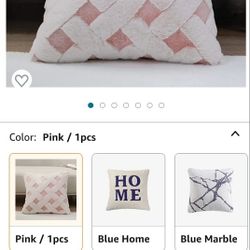 18x18 Faux Fur Pink/cream Pillow Form