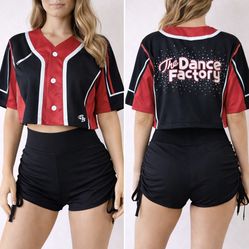 Dance Factory Cropped Jersey Top – Performance / Practice Size S