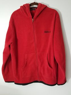 Perry Ellis America Active Size XXL Red Fleece Jacket RN 57272 100% Polyester