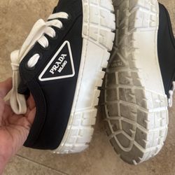 Prada Nylon Sneakers Women's Size: 35.5 Italy 1E260M
