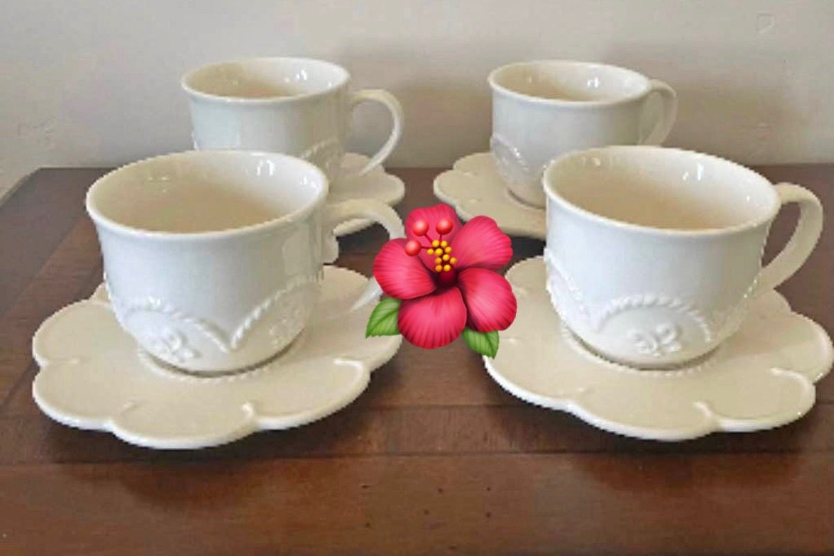 TÁCITAS Y PLATITOS MARBELLA DE PRINCESS HOUSE 🌼🌼🌼