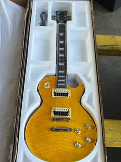 LP Type Electric Guitar Natural 6-String