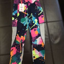 Justice Girls Sport Leggings New With Tags Size 12/14