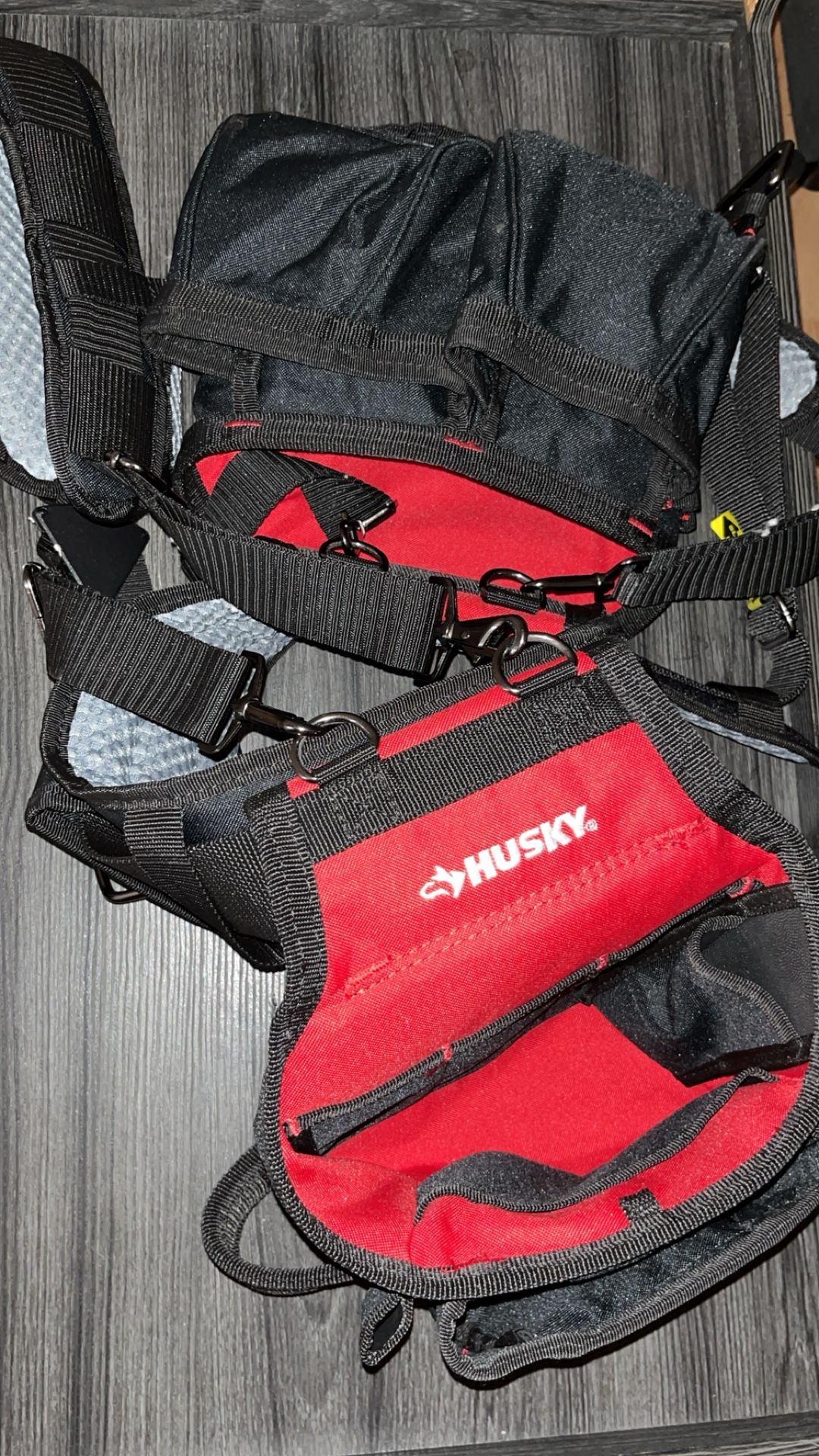 Husky Tool Belt With Husky Ratchet Straps 