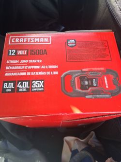 Craftsman 12V 1500A Lithium Jump Starter