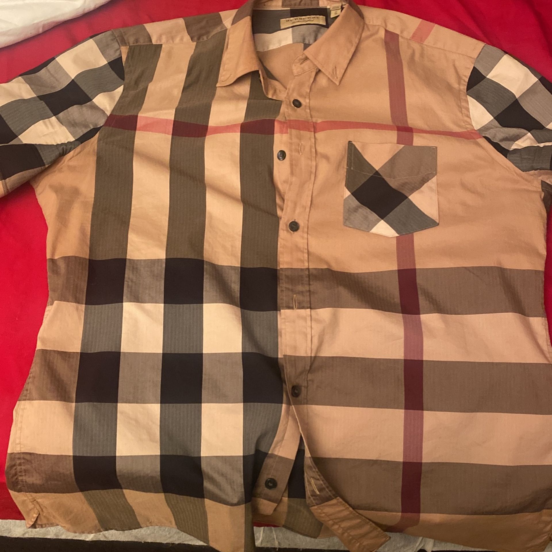 Burberry Button Up ( Short Sleeve)