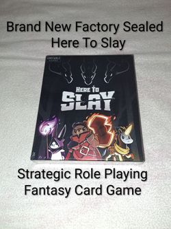 Brand New Factory Sealed Here To Slay Srategic Role Playing Fantasy Card Game