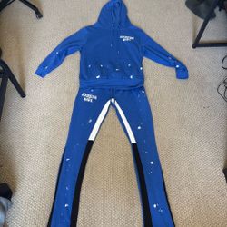 Rockstar Dist. Blue Tracksuit Set