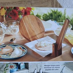 PRENSA DE MADERA PARA TORTILLAS PRINCESS HOUSE 🌹🌷