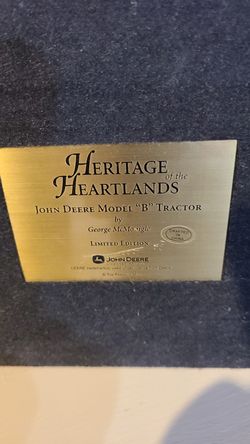 Tractor plaque