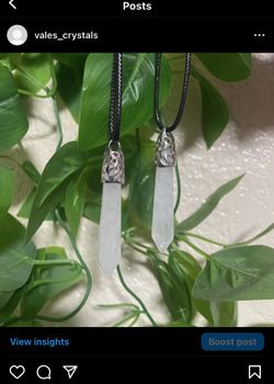 Quartz Point Crystal Necklace 