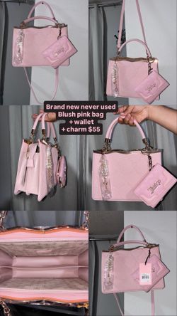 Blush Pink bag with Juicy couture wallet + Pearl charm