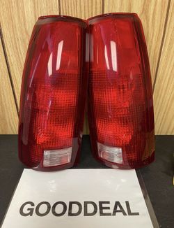 #OT156 FIT 88-1998 Chevy / GMC C/K Red Tail Light Taillights Pair Set