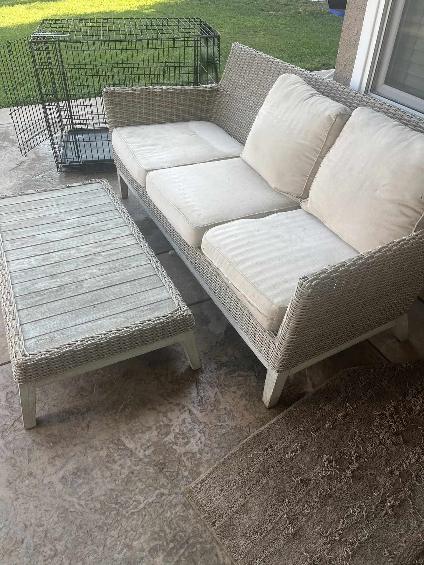 Patio Sofa And Table