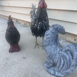 Set Of 3 Home Decor rooster 