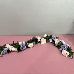 Pink And Purple Flower Garland