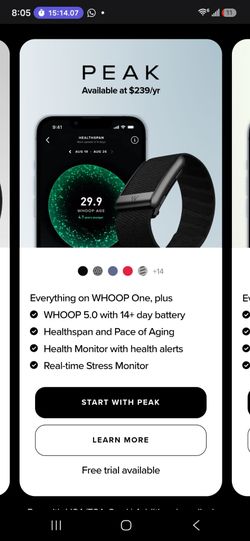 Whoop fitness tracker