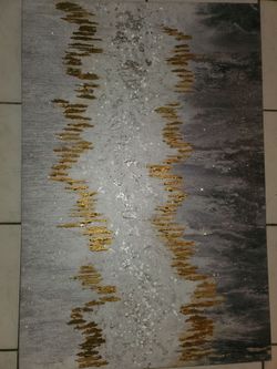 Gilded Abstract Statement Painting