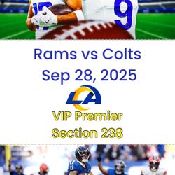 Rams vs Colts VIP Premier Football tickets / Parking