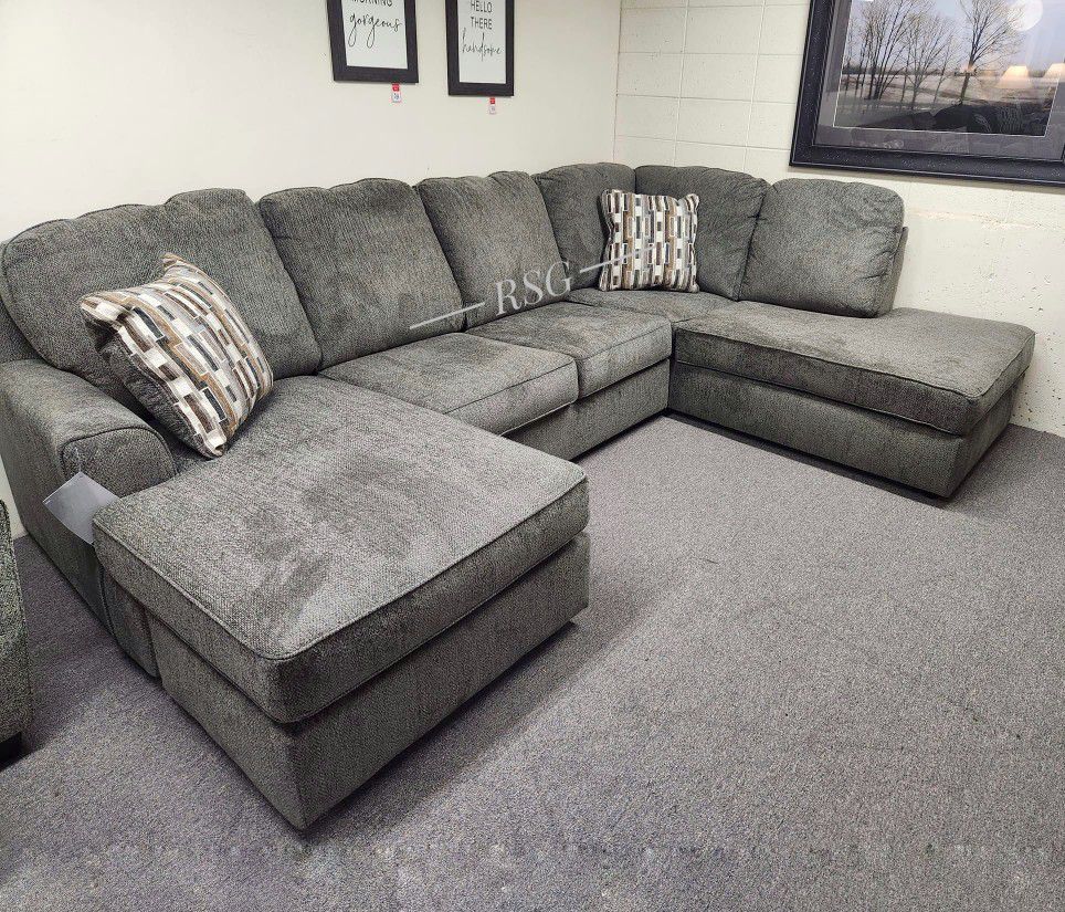 Color Options Double Chaise Sectional Couch Set 📐⭐$39 Down Payment with Financing ⭐ 90 Days same as cash