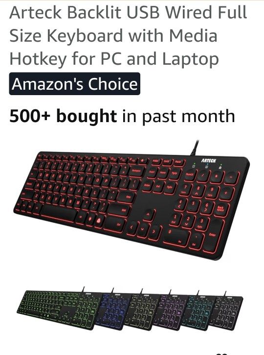 Arteck Lighted Keyboard